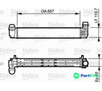 VALEO CHARGE AIR COOLER 818870 FOR RENAULT