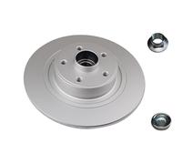 VALEO - Coatedbrake disc - 675400 - Box of 1 solid disc - Rear axle - Similar to OE design and quality - Valeo, Braking expert since 1923