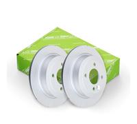 VALEO - Coatedbrake discs - 672617 - Box of 2 solid discs - Rear axle - Similar to OE design and quality - Valeo, Braking expert since 1923