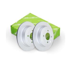 VALEO - Coatedbrake discs - 672617 - Box of 2 solid discs - Rear axle - Similar to OE design and quality - Valeo, Braking expert since 1923