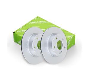 VALEO - Coatedbrake discs - 672624 - Box of 2 solid discs - Rear axle - Similar to OE design and quality - Valeo, Braking expert since 1923