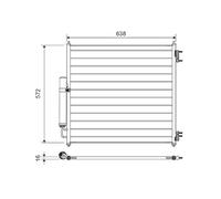 CONDENSER AIR CONDITIONING 814053 FOR LAND ROVER RANGE/SPORT/SUV/IV 2.0L 4cyl