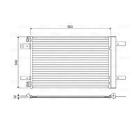 Valeo 822550 - Condenser, air conditioning