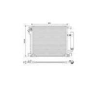 CONDENSER AIR CONDITIONING 822587 FOR NISSAN MR16DDT 1.6L K9K636/646/410 1.5L