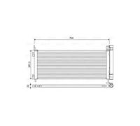 VALEO 822619 Air conditioning condenser