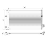 VALEO 822647 Air conditioning condenser