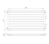 VALEO 822755 Air conditioning condenser