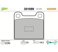 VALEO DISC BRAKE BRAKE PAD SET 301099 FOR ALFA ROMEO BMW MERCEDES-BENZ VAUXHALL
