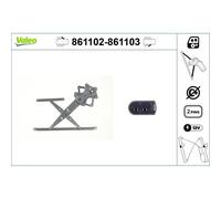 Valeo Electric Window Regulator Lifter Left Front fits Ford Fiesta V 2001-2008