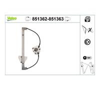 Valeo Electric Window Regulator Lifter Left Front fits Mazda 3 2003-2009