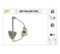 Valeo Electric Window Regulator Lifter Left Rear fits Audi A3 1996-2003