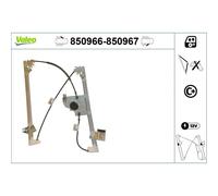 Valeo Electric Window Regulator Lifter Right Front fits Citroën C3 Picasso