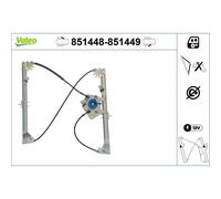 Valeo 851449 Front Right OS Window Regulator Mechanism Only Without Motor