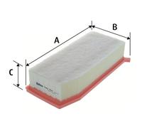 Valeo Engine Air Filter fits Dacia Lada Renault