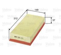 VALEO Engine Air Filter Fits FORD Transit VOLVO 440 460 480 Saloon PC571