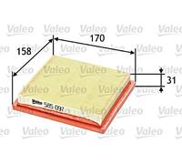 VALEO 585097 Air filter