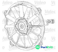 VALEO ENGINE COOLING FAN 696091 FOR CITROËN FIAT LANCIA PEUGEOT DS