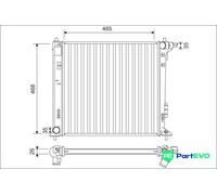 VALEO ENGINE COOLING RADIATOR 701140 FOR HYUNDAI KIA