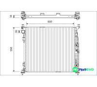 VALEO ENGINE COOLING RADIATOR 701167 FOR MERCEDES-BENZ