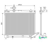 VALEO 701216 Engine radiator