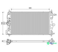 VALEO ENGINE COOLING RADIATOR 701229 FOR OPEL VAUXHALL CHEVROLET