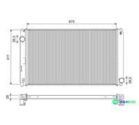 VALEO ENGINE COOLING RADIATOR 701301 FOR TOYOTA