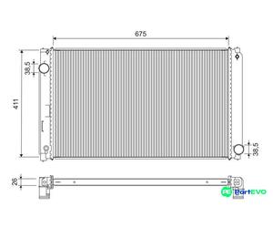 VALEO ENGINE COOLING RADIATOR 701301 FOR TOYOTA