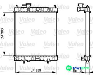 VALEO ENGINE COOLING RADIATOR 731287 FOR NISSAN