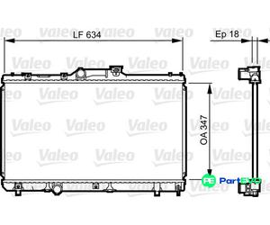 VALEO ENGINE COOLING RADIATOR 731441 FOR TOYOTA