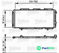 VALEO ENGINE COOLING RADIATOR 731611 FOR CITROËN