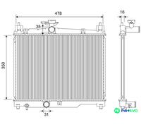 VALEO ENGINE COOLING RADIATOR 732421 FOR TOYOTA