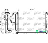 VALEO ENGINE COOLING RADIATOR 732883 FOR CHRYSLER