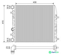 VALEO ENGINE COOLING RADIATOR 733062 FOR SEAT SKODA VW