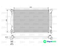 VALEO ENGINE COOLING RADIATOR 734269 FOR AUDI
