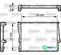 VALEO ENGINE COOLING RADIATOR 734276 FOR BMW