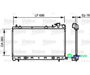 VALEO ENGINE COOLING RADIATOR 735209 FOR SUBARU