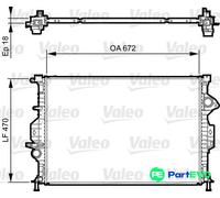 VALEO ENGINE COOLING RADIATOR 735373 FOR FORD VOLVO