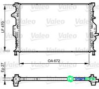 VALEO ENGINE COOLING RADIATOR 735374 FOR FORD VOLVO LAND ROVER