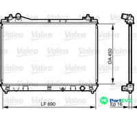 VALEO ENGINE COOLING RADIATOR 735433 FOR SUZUKI