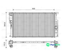 VALEO ENGINE COOLING RADIATOR 735451 FOR BMW