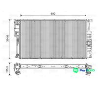 VALEO ENGINE COOLING RADIATOR 735453 FOR BMW