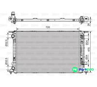 VALEO ENGINE COOLING RADIATOR 735472 FOR AUDI PORSCHE
