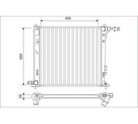 Valeo Engine Radiator fits Hyundai Kia