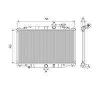 VALEO 701393 Engine radiator