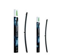 VALEO EVERGUARD - Premium - A kit of Silicone Flat Wiper Blades VSF65+VSF60, Lengths: 26 Inches+24 Inches - Front (Pack of 2)