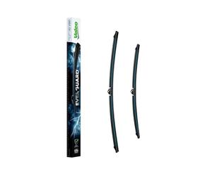VALEO EVERGUARD - VSK1 - Premium Flat Silicone Wiper Blades kit with Extended life X2 - Lengths: 600mm/400mm - Front - Set of 2-566017