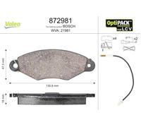 VALEO Front Axle Brake Pad Set Fits RENAULT Kangoo MPV 7701205996