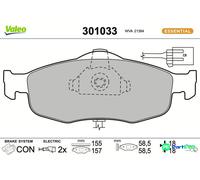 VALEO FRONT DISC BRAKE BRAKE PAD SET 301033 FOR FORD