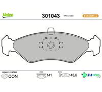 VALEO FRONT DISC BRAKE BRAKE PAD SET 301043 FOR FORD MAZDA
