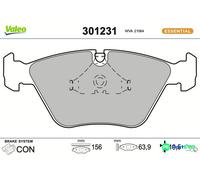 VALEO FRONT DISC BRAKE BRAKE PAD SET 301231 FOR BMW